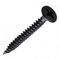Саморез гипсокартон/металл 3.5х45 черный (Крепдил) screw-GM-45