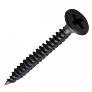 Саморез гипсокартон/металл 3.5х45 черный (Крепдил) screw-GM-45