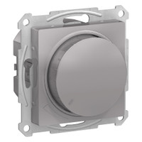 ATLASDESIGN СВЕТОРЕГУЛЯТОР (диммер) повор-нажим, LED, RC, 400Вт, мех., АЛЮМИНИЙ (Systeme Electric) ATN000323