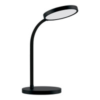 Светильник светодиодный настольный 8 Вт 500 лм 4000К AC 220 В Черный IP20 Пластик гибкая стойка сенсорное управление яркости освещения USB зарядка телефона Qplus (GAUSS) GT5032
