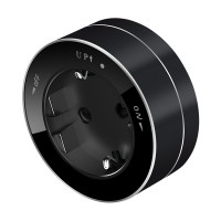 MultiTrack Розетка 2К+З круглая 16А/250В Антрацит (Systeme Electric) MTK13001B