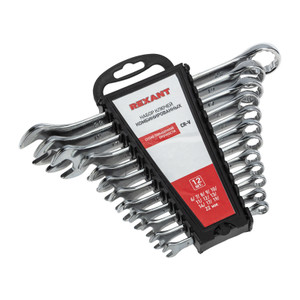 Набор ключей комбинированных (6-14, 17, 19, 22 мм), СrV (REXANT) 12-5842