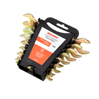 Набор ключей рожковых (6х7-20х22 мм), желтый цинк (REXANT) 12-5844-2