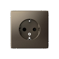 ARTGALLERY розетка с заземлением со шторками, 16А, механизм, мокко (Systeme Electric) GAL000645