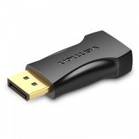 Адаптер переходник DisplayPort 20M на HDMI F 4K, контакты позолоченные (Vention) HBPB0