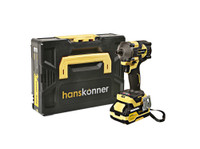 Гайковерт ударный бесщеточный 18В 1BatterySystem 420Нм 1/2' 1x4Ач кейс (Hanskonner) HCD20420BLC