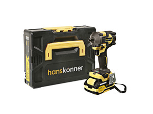 Гайковерт ударный бесщеточный 18В 1BatterySystem 420Нм 1/2' 1x4Ач кейс (Hanskonner) HCD20420BLC