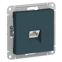 Розетка ATLASDESIGN компьютерная RJ45 механизм изумруд (Systeme Electric) ATN000883