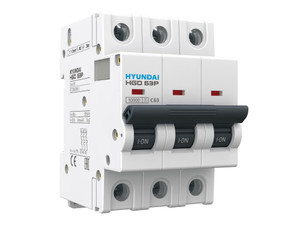 Выключатель автоматический модульный трехполюсный 32А 10кА С HGD (HD Hyundai Electric) 1715897