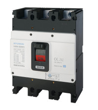 Автоматический выключатель в литом корпусе типа HGM, типоразмера 630AF, арт.HGM630E3PT4BS0000C00630F (630А, 38кА, 3 полюса, регулируемый термомагнитный расцепитель, прямой шинный вывод) (HD Hyundai Electric)