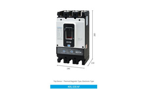 G-MCCB (STANDARD),630AF,F-TYPE,3 POLE,Electronic Display,FRONT CONNECTION,AUX 1C,NO OPTION,AC 50/60HZ,630A,STANDARD,STANDARD (HD Hyundai Electric) HGP630S3PEDS0000C00630