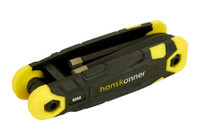 Набор ключей шестигранных в складном кейсе сталь S2 1.5-8'мм (1 комплект - 8шт) (Hanskonner) HK1045-04-8H