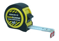 Рулетка с двумя стопами корпус на 32% компактнее стандартного мощный магнит 5м X 25мм (Hanskonner) HK2010-03-5-25