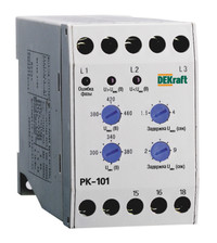 Реле контроля фаз РК-101 380В тип 01 (Dekraft) 23300DEK