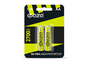 Элемент питания аккумуляторный AA 2700мАч Ni-MH (ФАZА) 5003002