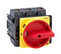 ВЫКЛЮЧАТЕЛЬ-РАЗЪЕДИНИТЕЛЬ 3P 175A С КРАСНОЙ РУКОЯТКОЙ НА ДВЕРЦУ 4 ВИНТАМИ (Systeme Electric) MSD175310R