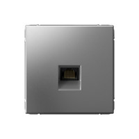 ARTGALLERY розетка компьютерная RJ45, кат. 6A, механизм, сталь (Systeme Electric) GAL000986