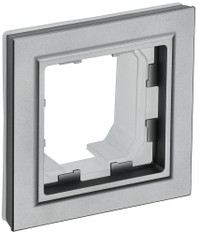 BRITE Рамка 1 пост IP44 РУ-1-БрС-44 сталь (IEK) BR-M12-44-K46