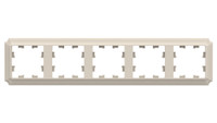 ATLASDESIGN ANTIQUE 5-постовая рамка, универсальная, БЕЖЕВЫЙ (Systeme Electric) ATN100205