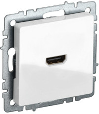 BRITE Розетка HDMI РHDMI-0-БрБ белый (IEK) BR-H10-K01