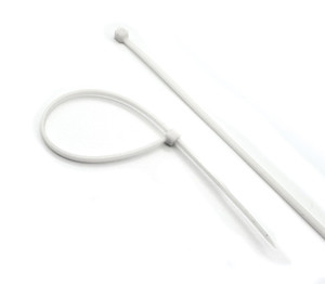 Хомут-стяжки ленточные 4x300 (3,6x300) бел (Мир хомутов) PL3,6-300BRUS4NL