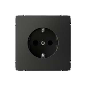ARTGALLERY РОЗЕТКА с заземлением со шторками, 16А, механизм, быстрозажимные клеммы, базальт (Systeme Electric) GAL001445S