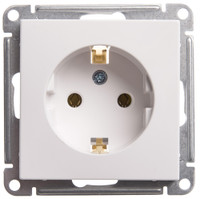 W59 Розетка с заземлением без шторок, 16А, механизм, белый (Systeme Electric) RS16-154-1-86
