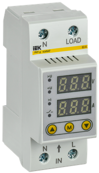 Реле напряжения и тока РНТ-д 1-ф. 36 мм 63А (IEK) IVC21-1-63