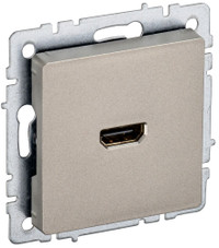 BRITE Розетка HDMI РHDMI-0-БрШ шампань (IEK) BR-H10-K37