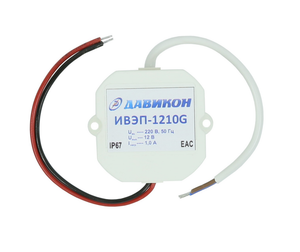 Источник вторичного электропитания 12В 1А (Давикон) ИВЭП-1210G