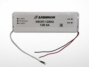 Источник вторичного электропитания 12В 8А (Давикон) ИВЭП-1280G