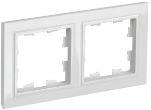 BRITE Рамка 2 поста РУ-2-БрБ белый (IEK) BR-M22-K01