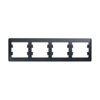 GLOSSA Рамка 4 поста горизонтальная антрацит (Systeme Electric) GSL000704