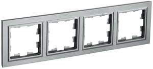 BRITE Рамка 4 поста РУ-4-БрС сталь (IEK) BR-M42-K46