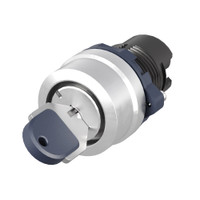 Головка переключателя с ключом на 2 положения с возвратом стандартная ручка, черный, алюминий (DKC) M22S-KM2A