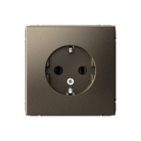 ARTGALLERY розетка с заземлением, 16А, механизм, мокко (Systeme Electric) GAL000643