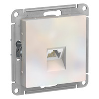 Розетка ATLASDESIGN компьютерная RJ45 механизм жемчуг (Systeme Electric) ATN000483