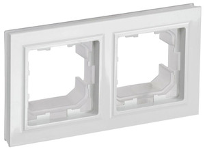 BRITE Рамка 2 поста IP44 РУ-2-БрБ-44 белый (IEK) BR-M22-44-K01
