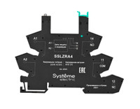 Розетка 230 В AC/DC для реле интерфейсного 60 В DC, push-in зажим (Systeme Electric) SSLZRA4