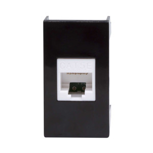Розетка RJ-45 категория 5E Viva 1 модуль черная (DKC) 45238