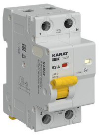 Устройство защиты от дугового пробоя 1P+N 63A (IEK) KA-DP10-1-063