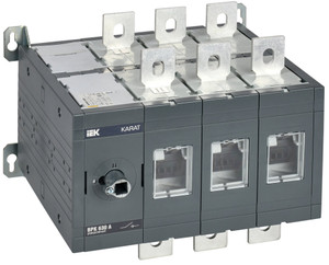 Выключатель-разъединитель ВРК реверсивный без рукоятки управления 3P 630А KARAT (IEK) KA-VR20-3-0630
