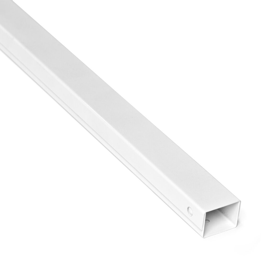 Кабель-канал 40x25 двойной замок, белый (40 м/уп) (состав ОКЛ) (ПожТехКабель) 507-001