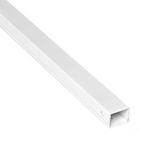 Кабель-канал 40x25 двойной замок, белый (40 м/уп) (состав ОКЛ) (ПожТехКабель) 507-001