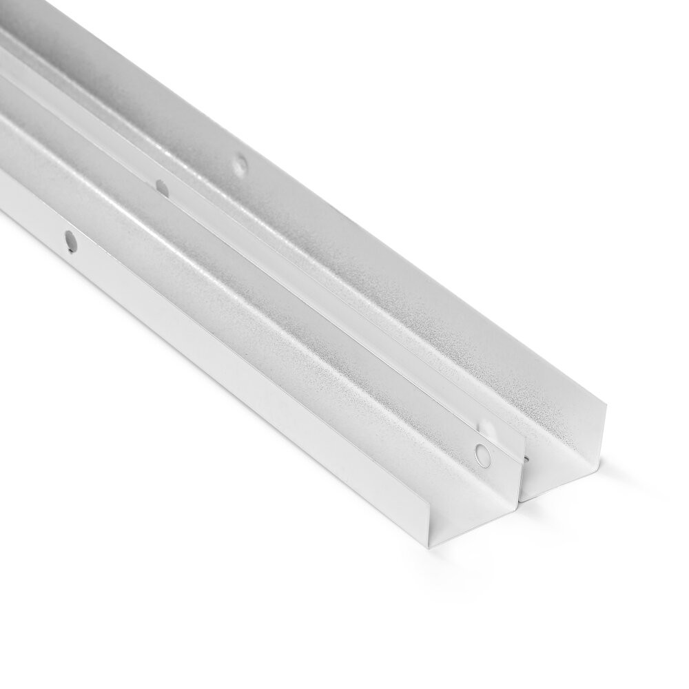 Кабель-канал 40x25 двойной замок, белый (40 м/уп) (состав ОКЛ) (ПожТехКабель) 507-001