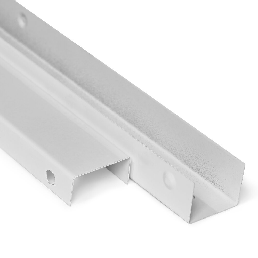 Кабель-канал 40x25 двойной замок, белый (40 м/уп) (состав ОКЛ) (ПожТехКабель) 507-001
