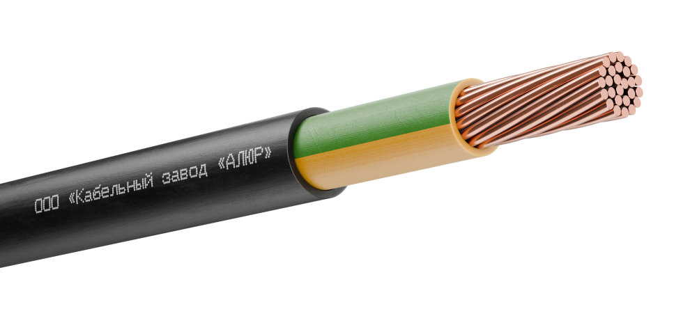 Кабель силовой ВВГнг(А)-LS 1х95 (PE)-1 многопроволочный барабан (АЛЮР)