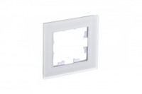 Рамка однопостовая ATLASDESIGN NATURE, МАТОВОЕ ОРГАНИЧЕСКОЕ СТЕКЛО БЕЛЫЙ (Systeme Electric) ATN330101
