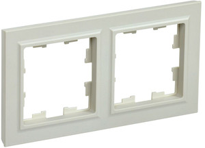 BRITE Рамка 2 поста РУ-2-БрКр бежевый (IEK) BR-M22-K10