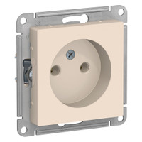 Розетка ATLASDESIGN без заземления 16А механизм бежевый (Systeme Electric) ATN000241